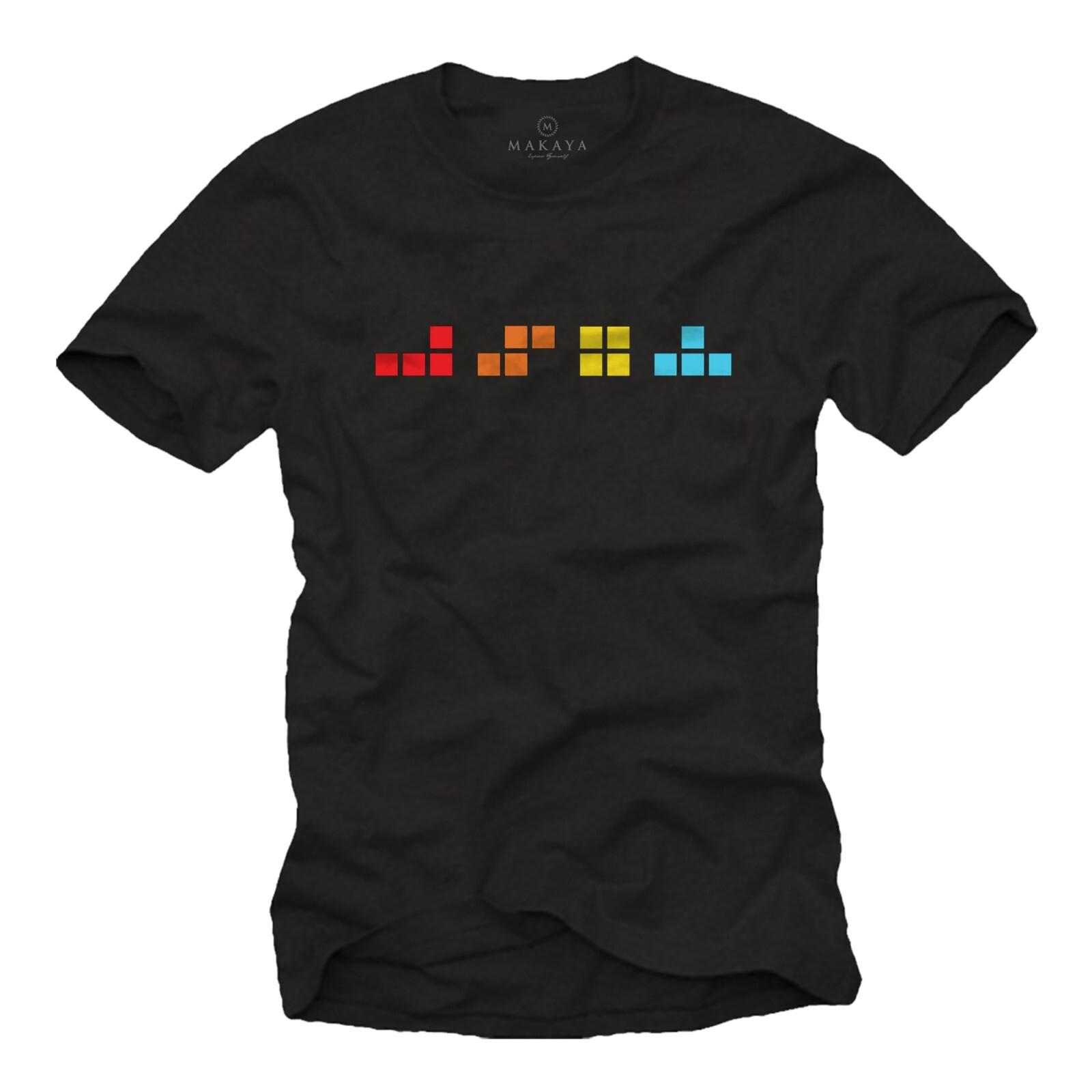 Retro Gamer T Shirt Mens Vintage Pixel Design 80s 90s Gaming Gift- L