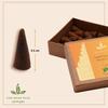 Har Ghar Puja Sandelhout Dhoop Kegels voor Pooja, 45 Kegels|Agarbatti | Dhoop Batti Natuurlijk & Koolvrij | Langdurige Tempelbloemen & Kruiden|Incen