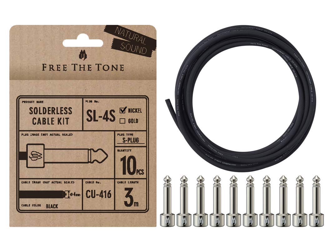 

Free The Tone SL-4S-NI-10K Solderless Cable Kit