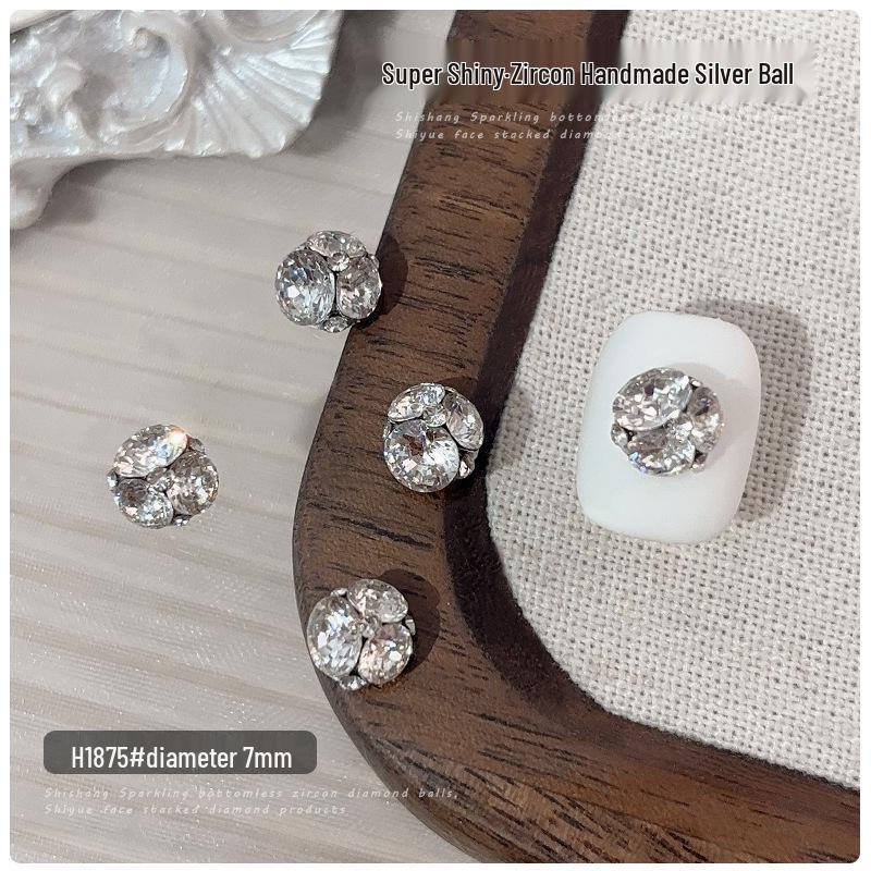 

Zircon 10mm 3D Nail Art Jewelry – Super Flash Diamond Ball 2025