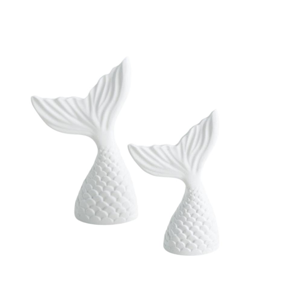 Conch Shape Plaster Decorative Tray White Jewelry Dish Jewelry Storage Trays Jewelry Storage
