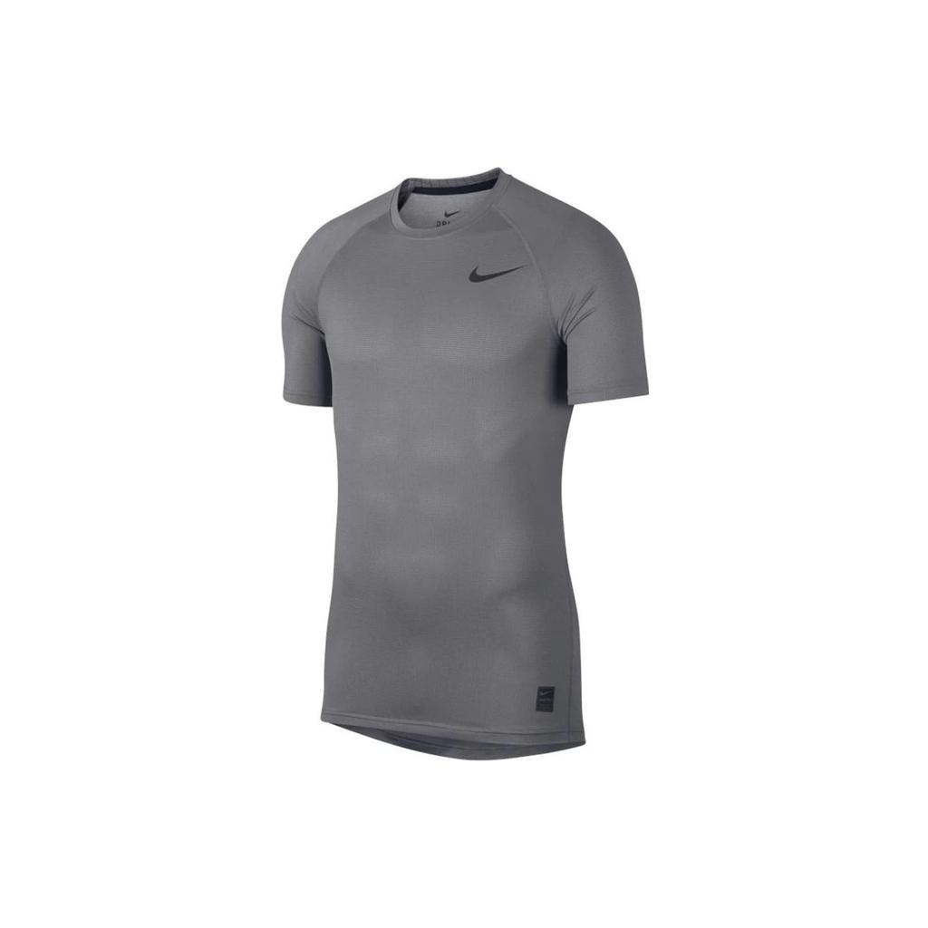 New Nike Pro Breath Short Sleeve Top T Shirt Men's Gray AO1804-056