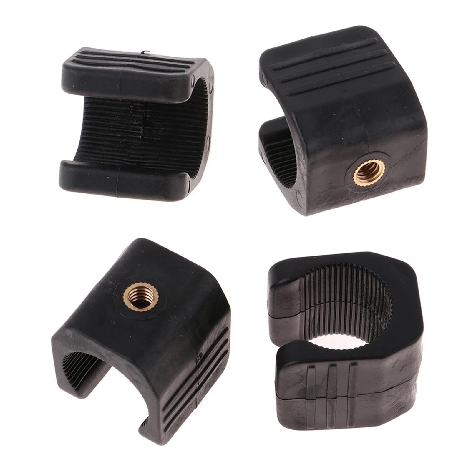 

4 шт. Держатель для рыболовного фонарика с резьбой 1/4 дюйма, универсальный U-образный монтажный кронштейн, зажим для фонарика для ночной рыбалки, путешествий