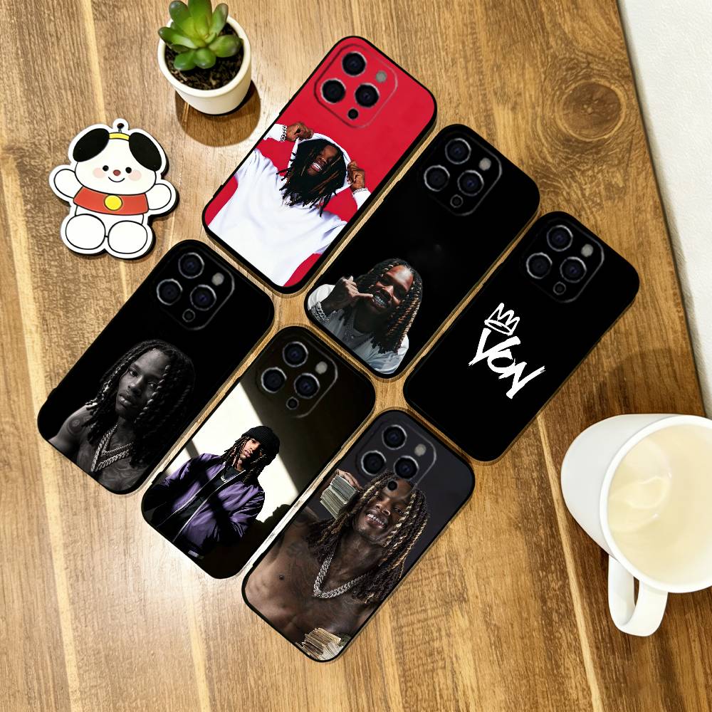 Raper K-King Von Phone Case Soft Silicone Black For IPhone 17 16 15 14 13 12 11 X XR Plus Pro Max Plus