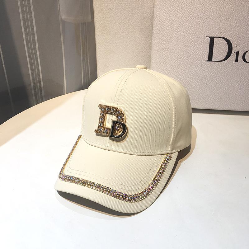 Hat Women's Summer Diamond Baseball Cap Outdoor Sunscreen Shade Tide Brand Rhinestone Cap