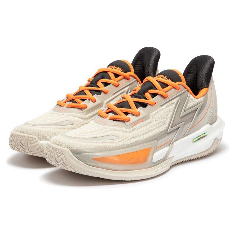 361 BIG3 4.0 Quick Pro Textil, TPU-Dämpfung Rutschfest Abriebfest Niedrig geschnittene Basketballschuhe Herren Orange 672411104F-3
