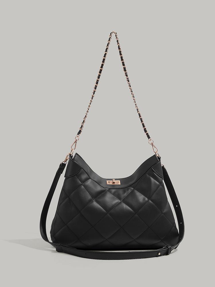 

Niche light luxury bag women s 2025 new diamond checkered chain bag fashionable, versatile temperament, high-end one-shoulder crossbody bag чёрный