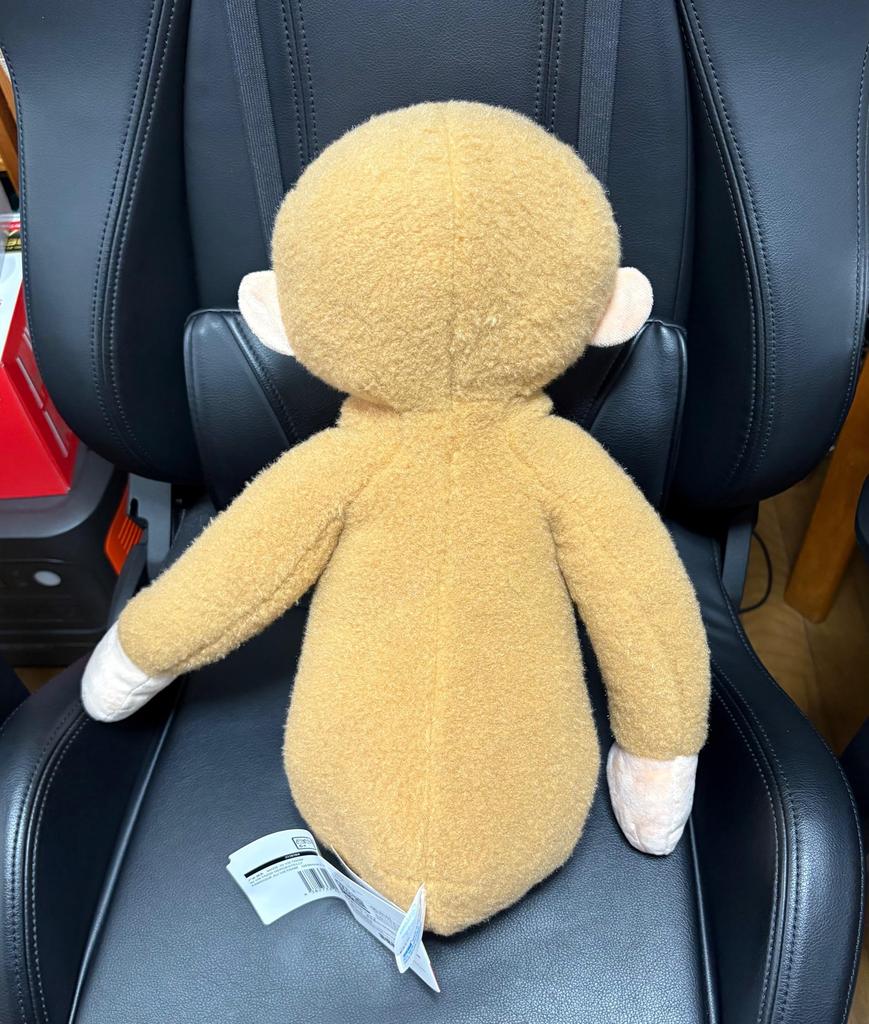 Curious George Plush Toy, Super Large, Fluffy, Big, Extra Large, Approx. 44cm