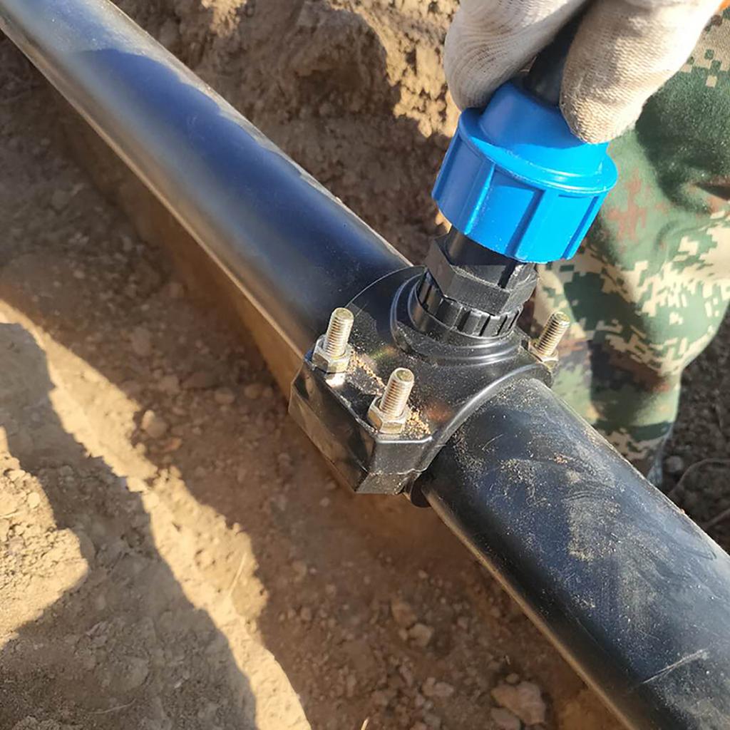 Clip Saddle Drain Connector Pe Main Pipe Repair Parts 75mm To 27mm/75mm Diverter Valve Agricultural Garden Water Connector