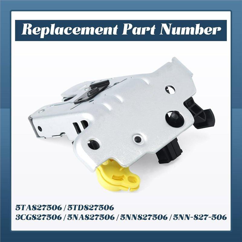 Tailgate Boot Trunk Lock Latch 5TA827506 5TD827506 For VW Tiguan 2018-2024 Rear Tailgate Lid Lock Accessories