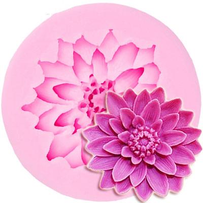 Lotus Çiçeği Silikon Fondan Kek Kalıpları Pişirme Dekorları İçin Çikolata Kalıbı
