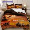 John Wayne's Retro Western Movies bedding, duvet cover, pillowcase, home decoration, birthday gift (1 * duvet cover+2 * pillowcase, coreless)