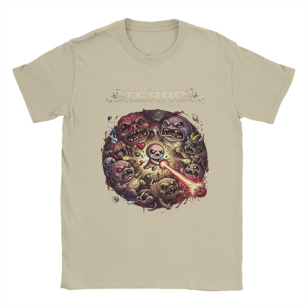 Unisexs TShirt The Binding Of Isaac  Vintage Pure Cotton Tee Shirt Short Sleeve  T Shirt Crew Neck Clothes Gift Idea