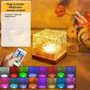 Plug In Dynamic Water Wave Cube Ambient Light With Remote Control 16 Color Modes For Bedroom Living Room Home Decor