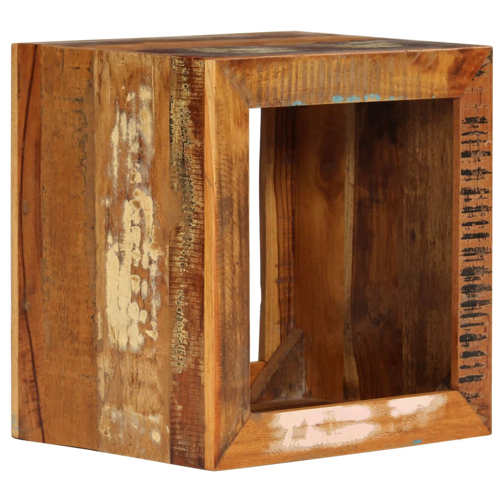 Vidaxl Stool, 40X30X40 Cm, Solid Reclaimed Wood