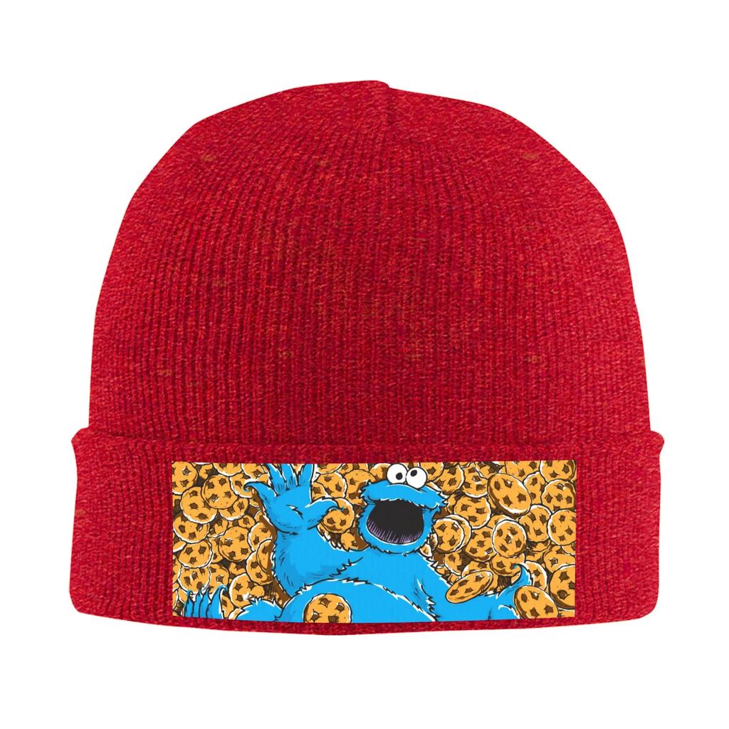 Cookie Monster Warm Knitted Cap Winter Knit Bonnet Hat Skullies Beanies Hip Hop Caps for Unisex