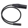 3.5mm Female to XLR Male Cable Prevent Interference Noiseless 3pin Stereo XLR Adapter Cord for