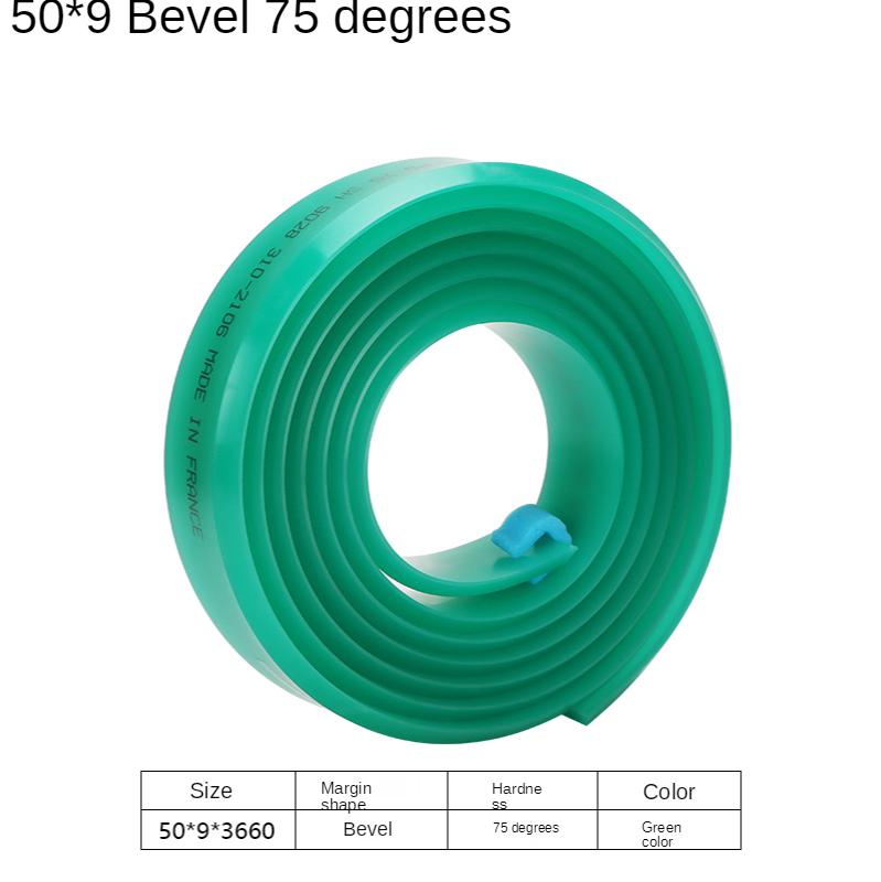 

50 мм*9 мм плоский/острый резиновый ракель для шелкографии 75A DIY шелкография чернила для трафаретной печати скретч-доски инструменты резиновое лезвие ракеля 0.5Meter
