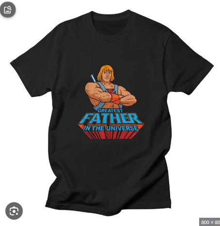 Heunisex Greatest Father In The Universe Tshirt Retro Cartoon Dad Gift Cotton Short Sleeve