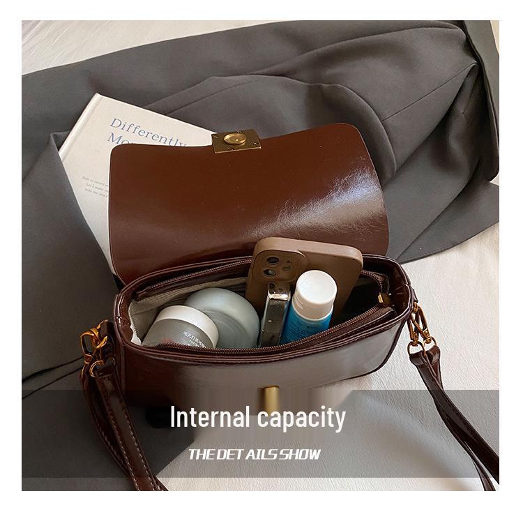 2025 Trendy Retro Chic Autumn/Winter Versatile Underarm Square Bag - High-End Commuter Shoulder/Crossbody