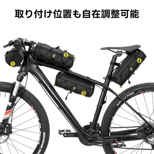 ROCKBROS Bicycle Front Bag Handlebar Bag 2L Large Capacity 4WAY Compact Lightweight Road Bike Bag Accessories Storage Shoulder Included Velcro Fixatio
