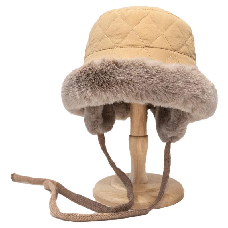 Lei Feng hat women's winter velvet thickened warm and cold ear protection hat casual versatile plush hat Korea