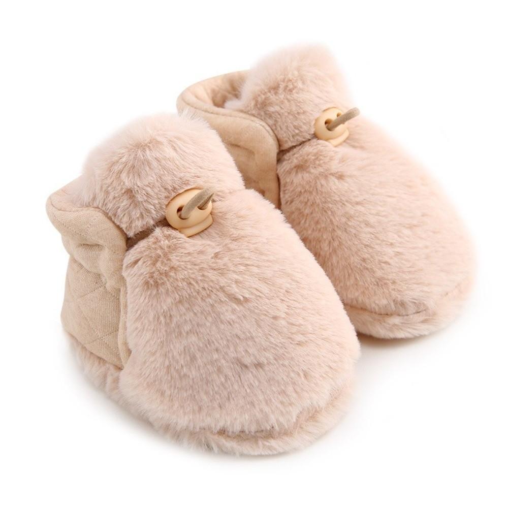 Bottes de berceau en peluche pour bébé et tout-petit, chaussettes chaudes antidérapantes, pantoufles décontractées, chaussures pour nouveau-né, filles, garçons