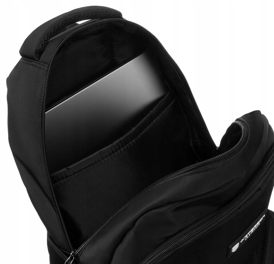 Spacious, polyester men's backpack with laptop space - Peterson