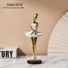 Ballet Dance Pose Resin Sculpture: Commemorative Figurine and Gift Decoration