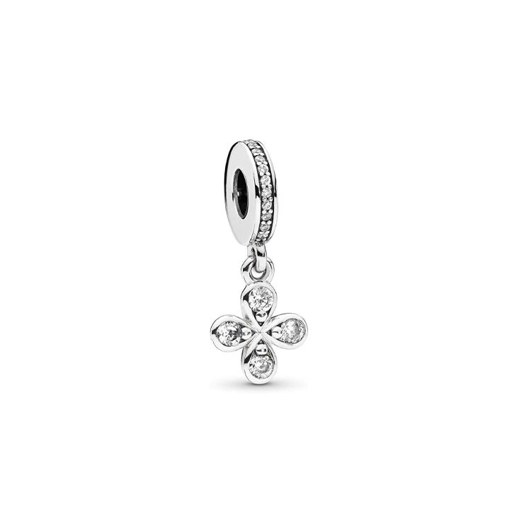 Pandora Silver Four-Leaf Clover Pendant Women jewelry 797969CZ Silver,F