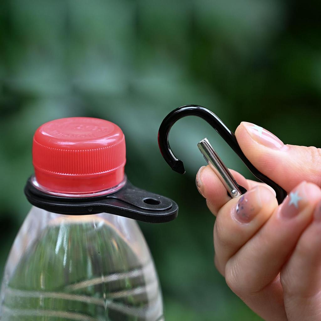 Water Bottle Carabiner Clip Secure Carabiner Silicone Hanger Silicone Water Bottle Holder For Outdoor Hiking Cycling Traveling