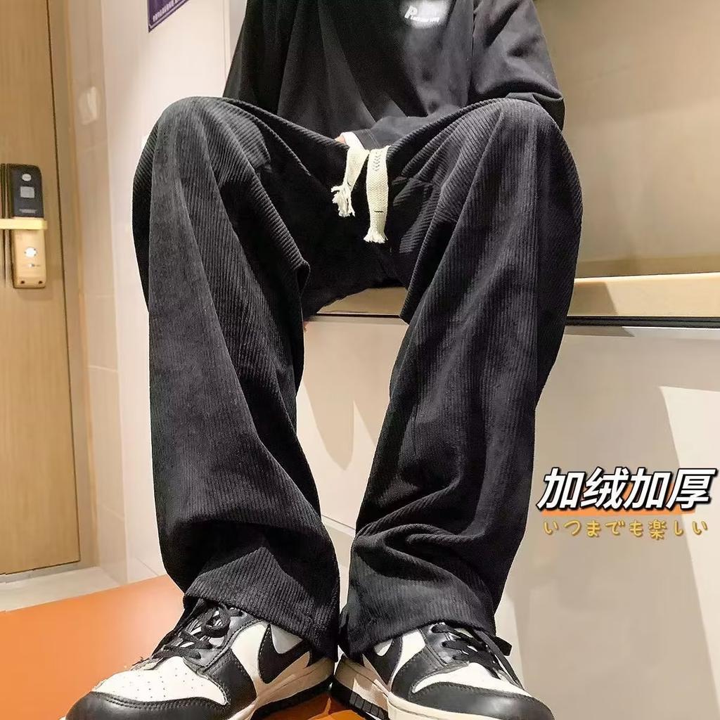 Japanische Retro-Hose Herren Frühling und Herbst Tide Marke Lässige Sport-Freizeithose Herren Locker Gerade Fallend Weitbeinige Hose