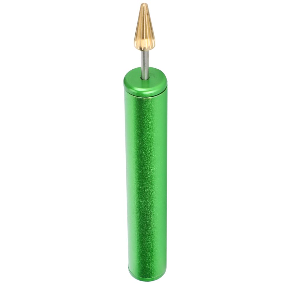 Edge Dye Pen Green Leather Craft Hand‑Held Oil Stick Paint Finisher Belt Strap Tool