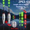 Bite Float 2PCS Intelligent Color Changing Electronic Float Fishing LED Luminous Rock Fishing European Carp Fishing Group