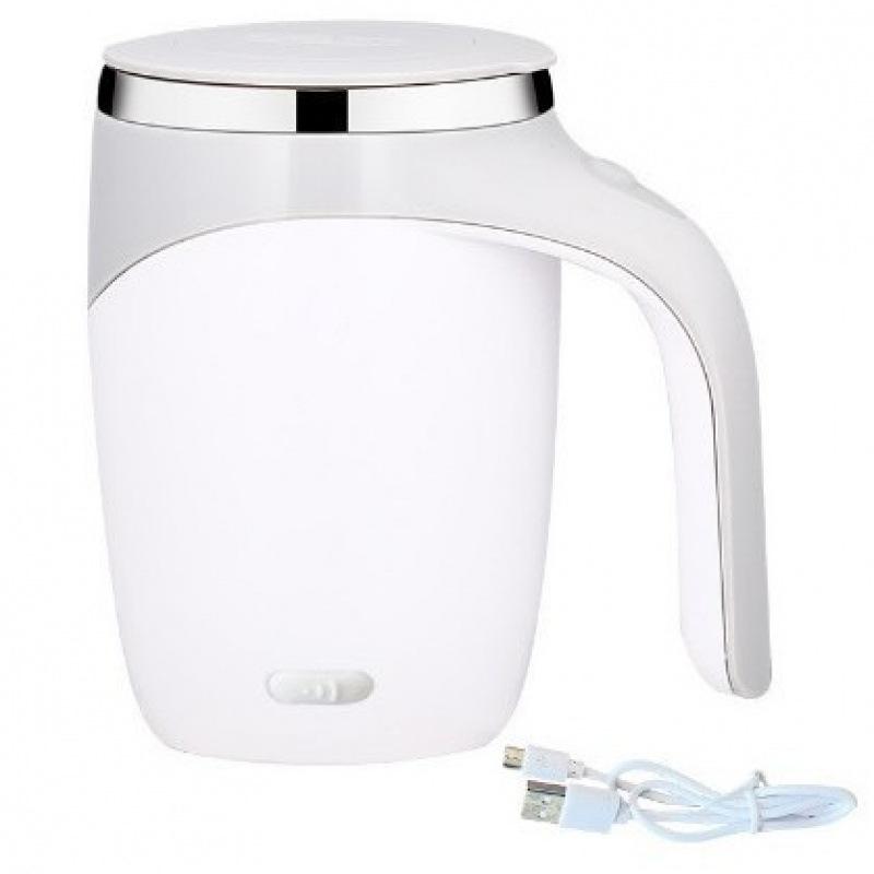 304 Stainless Steel Automatic Stirring Mug Magnetic Rotating Cordless One Button Start Fast Cooling For Coffee Milk Lazy People
