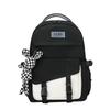 Small fresh color matching and labeling student schoolbag Korean version large-capacity junior high school backpack