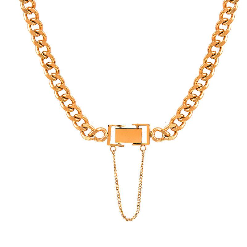 Titanium Steel Flavors Chain Following Bone Chain