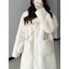 Fur Coat for Women Casual and Western-style Warm and Imitation Rabbit Hair Young and High-end Slim and Long Imitation Rabbit Hair New Trend of Coat
