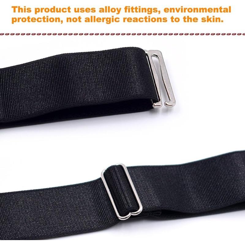 1-4 Pair Men Shirt Stays Belt Black With Non-slip Locking Clips Keep Shirt Tucked Leg Thigh Adjustable Suspender Garters