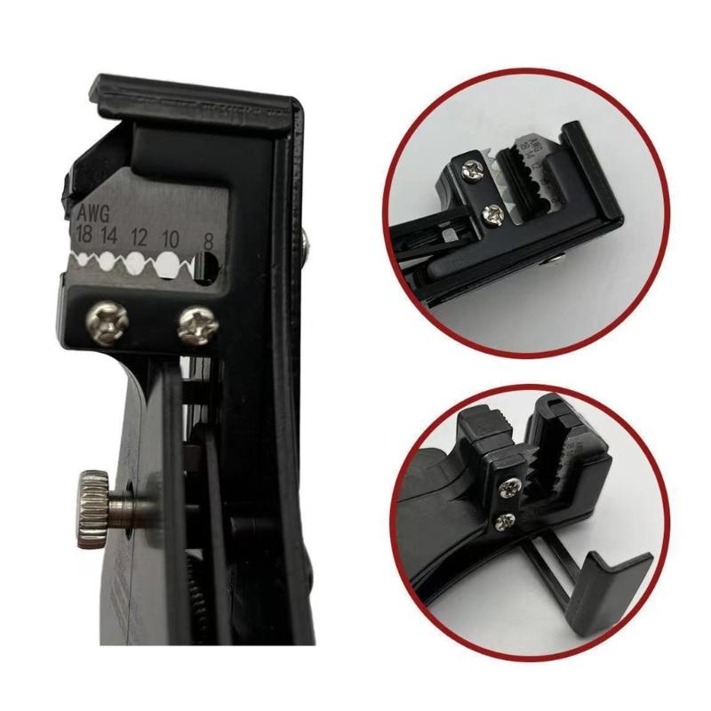 Reliable Wire Stripper Crimper Cutting Tool with Comfortable Grip for Easy Handling Electronic Maintenance Home Repairs