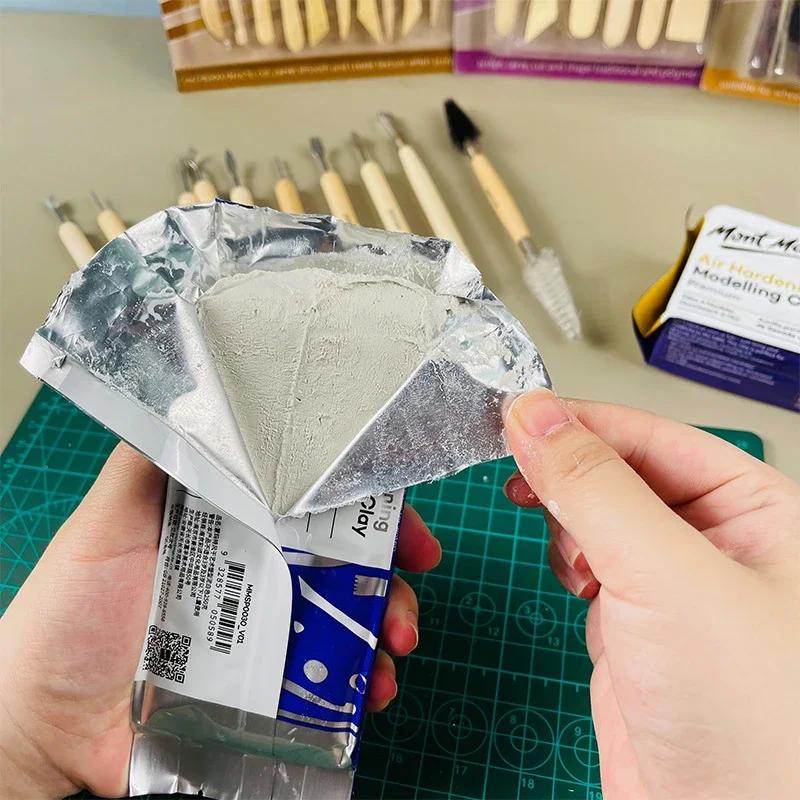 500g Professional Soft Clay No-bake Shaping Clay DIY Handmade Polymer Clay Ceramic Doll Stone Sculpture Art Prototype Material