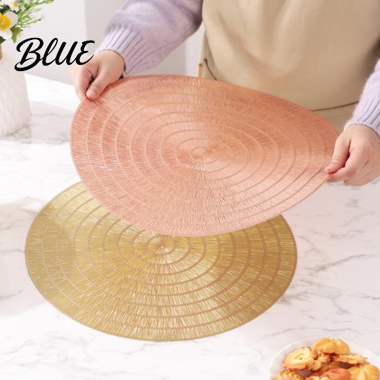 Easy Clean Placemats Mat Wear-Resistant Placemat Resistant Heat Reusable PVC Dining Table Stain-proof Stain-Proof for Home Kitchen Protection Mats