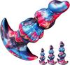 Anal Training, Structured Nubs Structure, Waterproof Prostate Massage T-shaped Base (S, M, L)