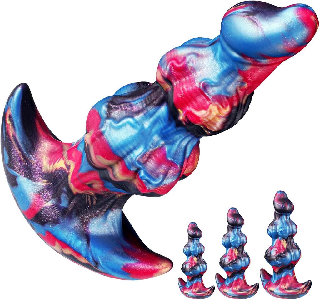 Anal Training, Structured Nubs Structure, Waterproof Prostate Massage T-shaped Base (S, M, L)
