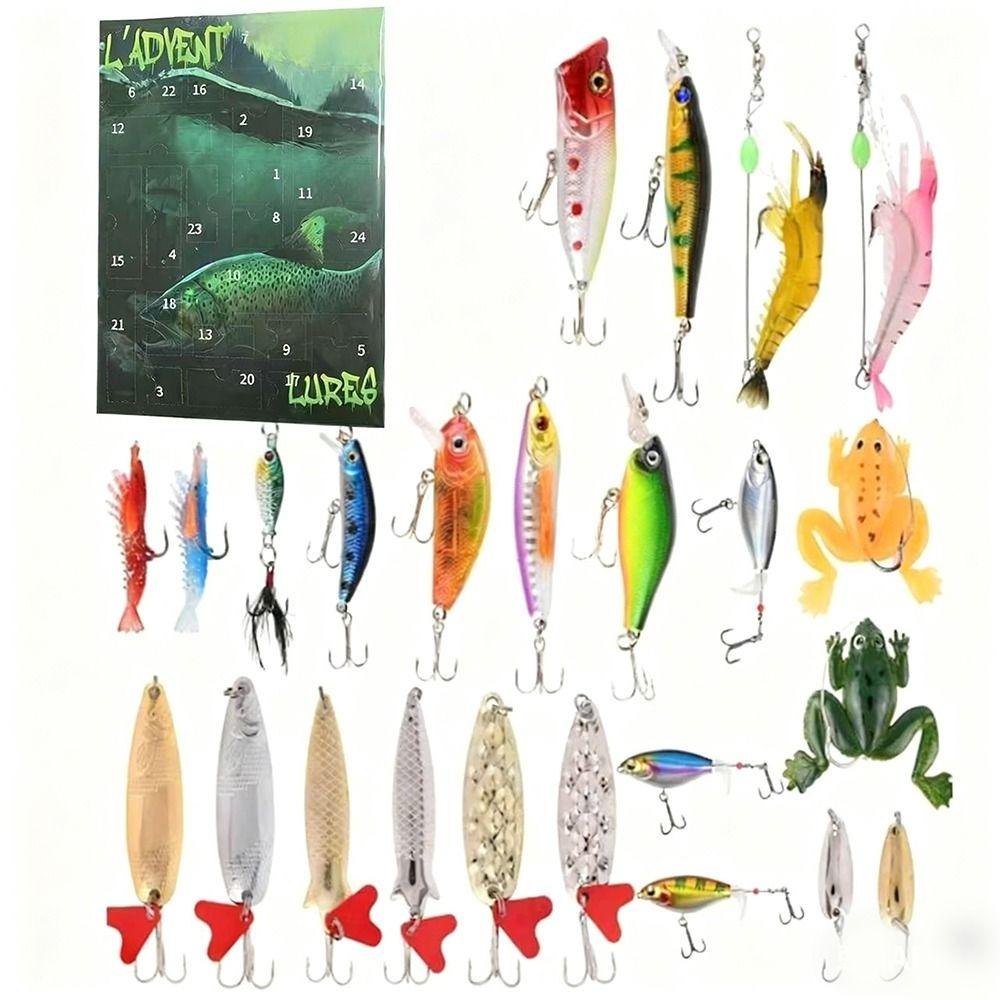 

Practical Tackle Fishing Advent Calendar Realistic Christmas Fishing Calendar Christmas Gifts C