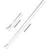 Lystaii Stainless Steel Telescopic Fork Extendable Dinner Fruit Dessert Long Handle Long Stainless Steel Retractable Fork Sturdy