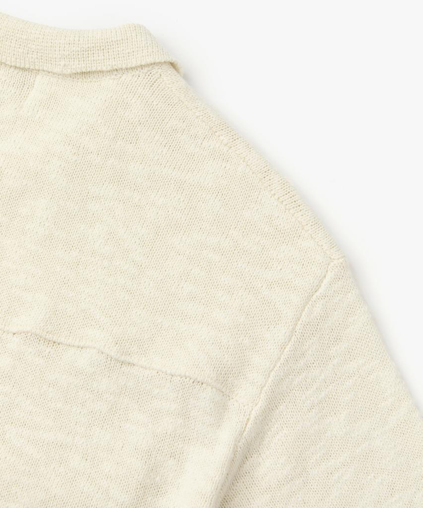 COFWI Shade Knit Trucker Jacket Ivory
