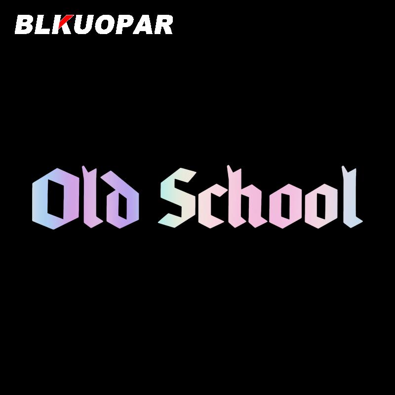 BLKUOPAR for Old School Car Stickers Fashionable Simple Decals Waterproof Sunscreen Windows RV Motorcycle Decor Car Styling
