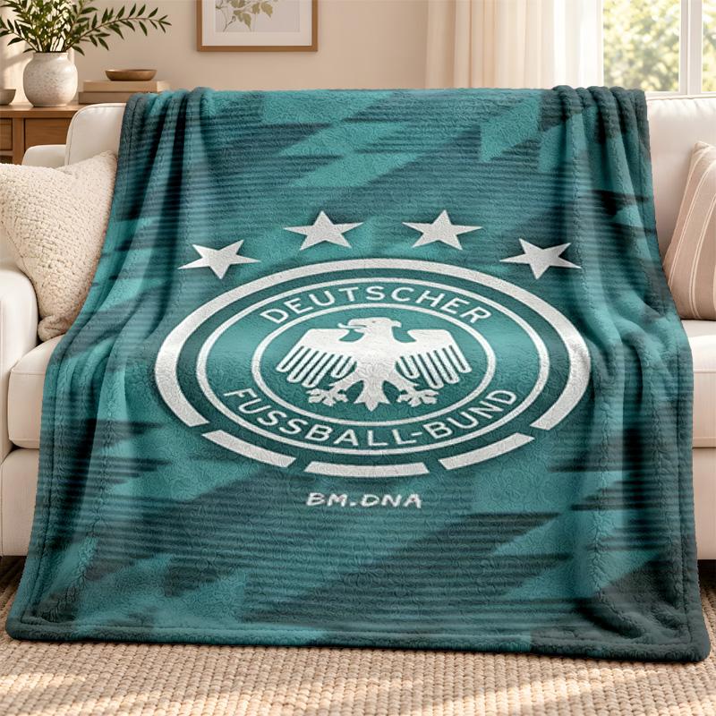Germany national football team blanket Flannel Blanket Soft Cozy Plush Throw for Sofa Bed Lightweight Home Decoration Outdoor camping