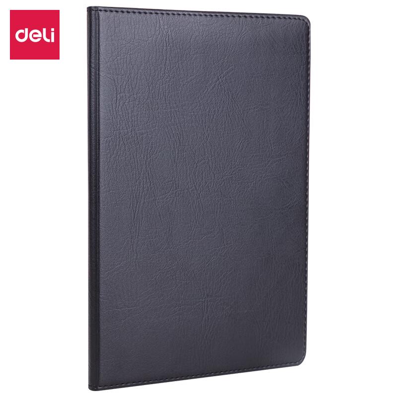 Deli 7900 16k Black Leather-Cover Notebook